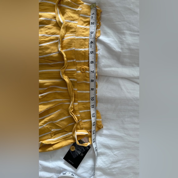 NWT High waisted Paper bag striped pants size L - Picture 9 of 9